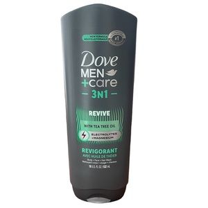 Dove Men + Care -3N1- Revive Body Wash 18 FL OZ New